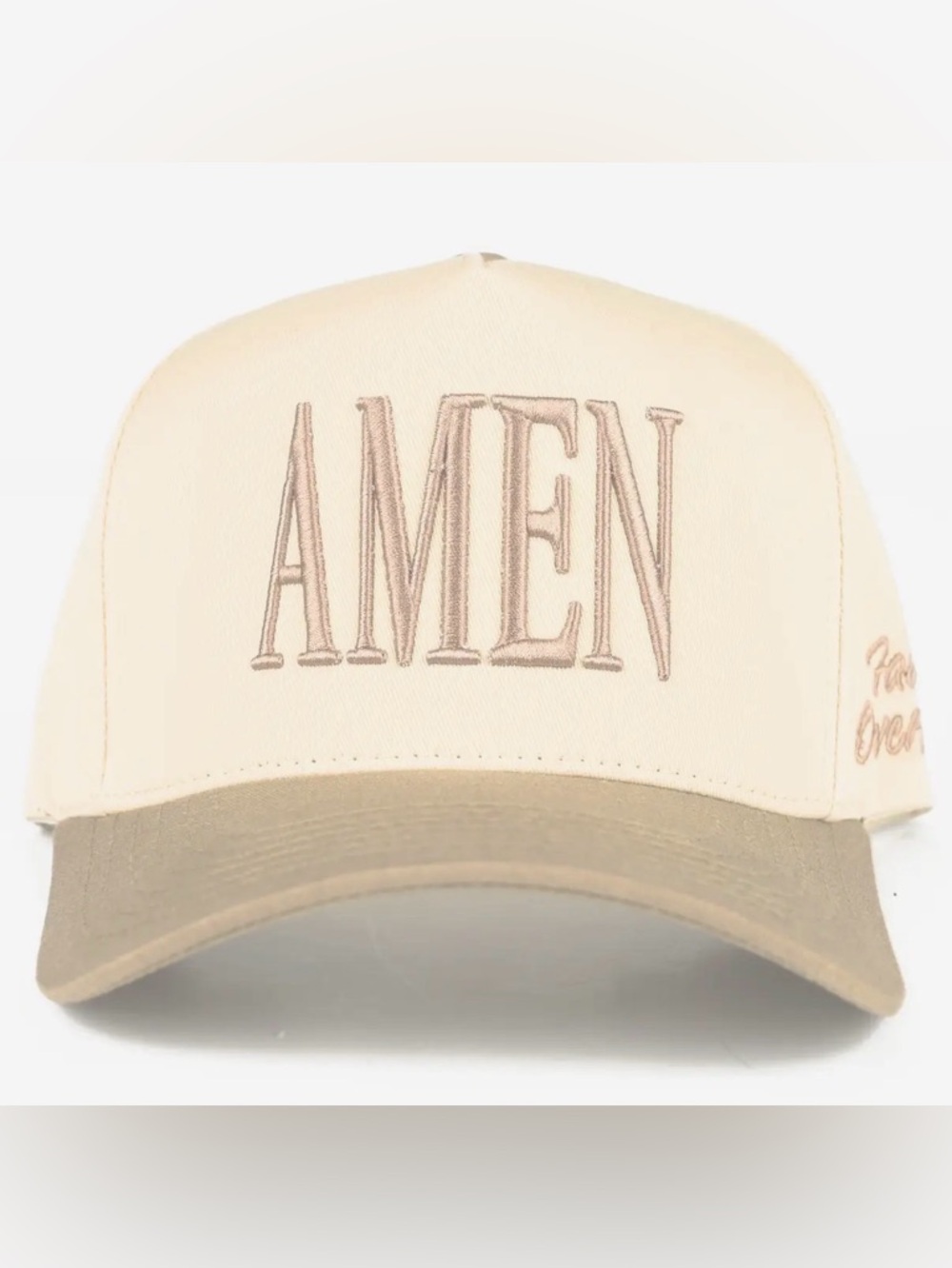 C.C. Boutique “Amen” Embroidered Hat WITH hat chain